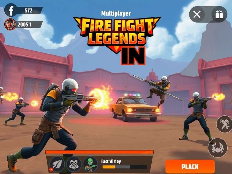 Fire Fight Legends IN gameplay screenshot showing firefighting action