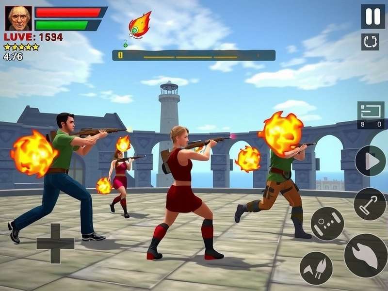 Fire Fight Legends IN multiplayer battle scene